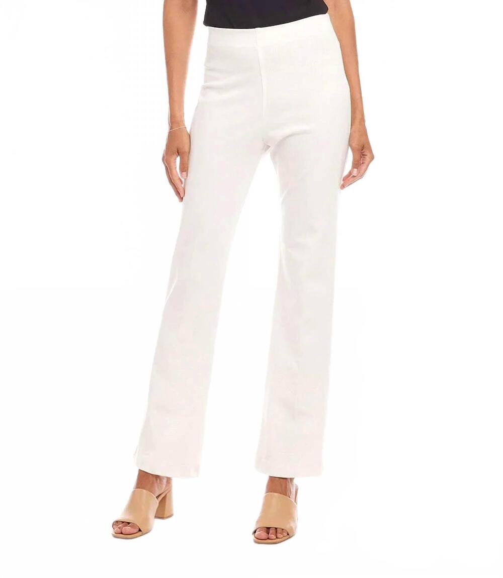 NEW KAREN KANE becca bootcut pants in off-white